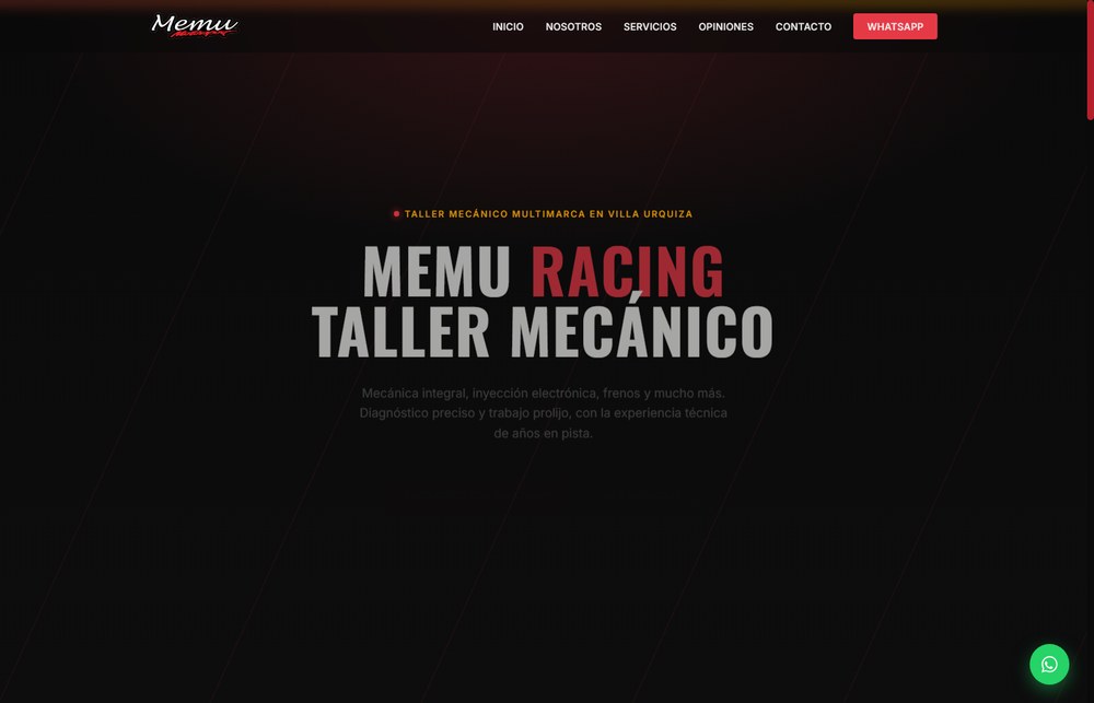 Home del sitio de Memu Racing